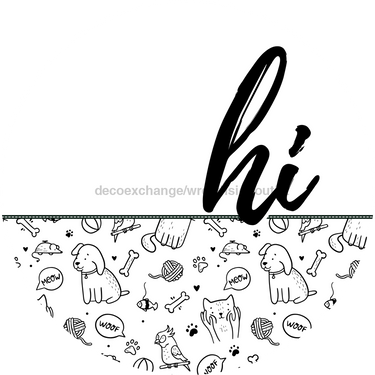 Pet Door Hanger. Dog Hanger Dco-01594-Dh 18’ Round Wood